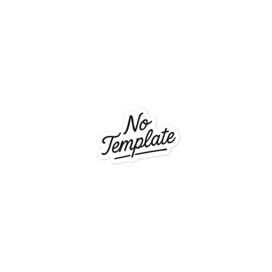 No Template Logo Sticker